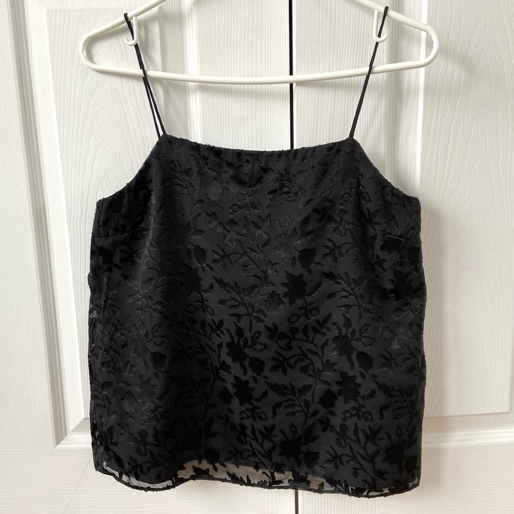 Club Monaco black burnout cami